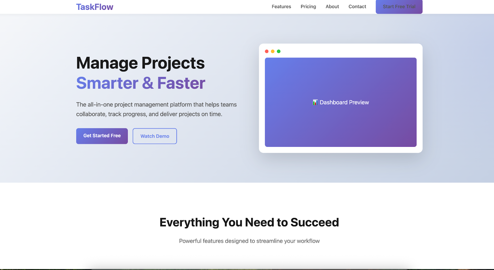 使用基本提示的SaaS登录页面